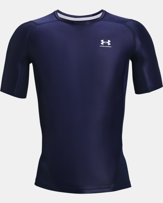 男士UA Iso-Chill伸縮型短袖T恤 in Blue image number 5